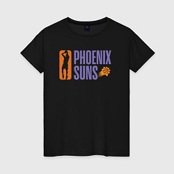 Футболка хлопковая женская Phoenix Suns play, цвет: черный