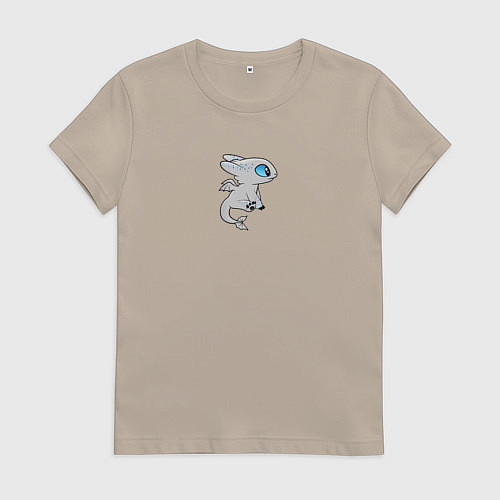 Женская футболка Дневная фурия парный дракон / Миндальный – фото 1