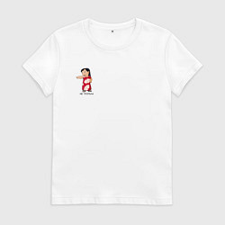 Футболка хлопковая женская Лило не трогала, цвет: белый