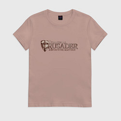 Футболка хлопковая женская Stronghold Crusader, цвет: пыльно-розовый