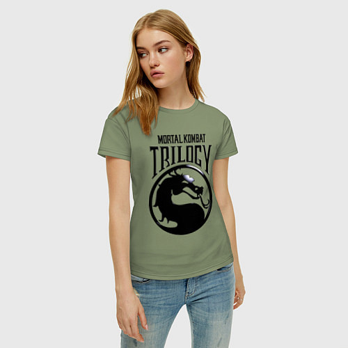 Женская футболка Mortal kombat trilogy / Авокадо – фото 3