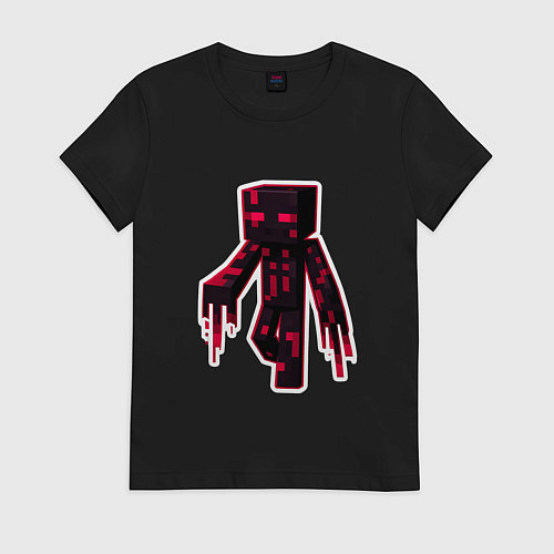 Женская футболка Майнкрафт слендермен / Черный – фото 1