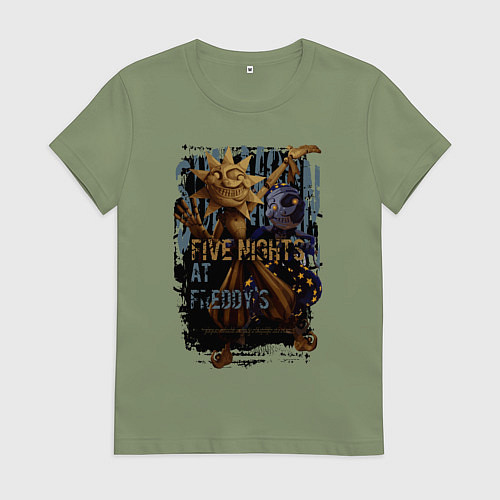 Женская футболка Солнце и луна из аниматроников / Авокадо – фото 1