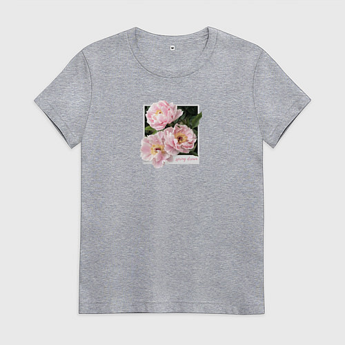 Женская футболка Spring dream / Меланж – фото 1