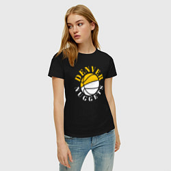 Футболка хлопковая женская Denver Nuggets sport, цвет: черный — фото 2