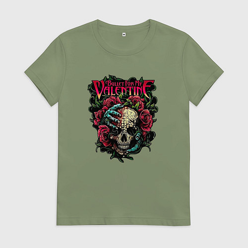 Женская футболка Пуля для моего Валентина / Авокадо – фото 1
