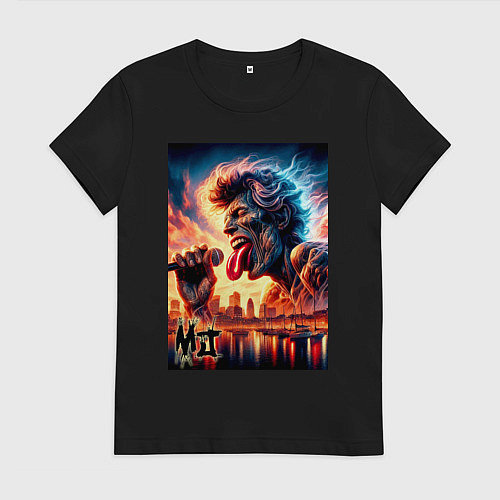 Женская футболка Mick Jagger - legend / Черный – фото 1