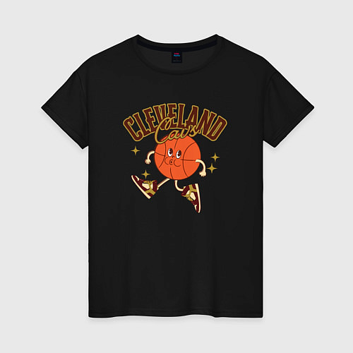 Женская футболка Cleveland Cavs / Черный – фото 1