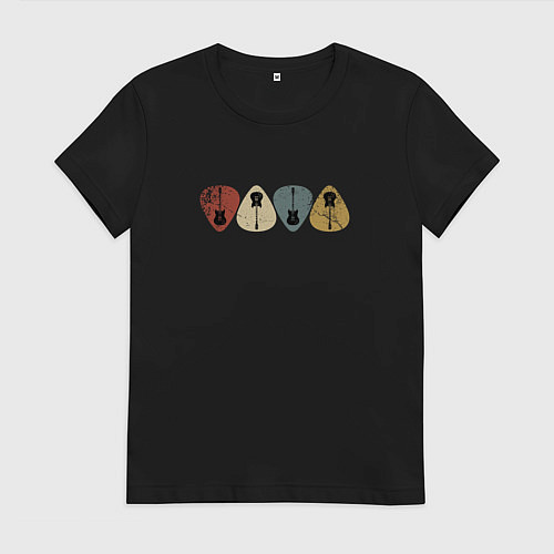 Женская футболка Медиаторы / Черный – фото 1