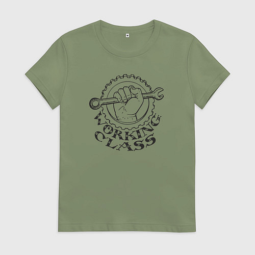 Женская футболка Я класс рабочих / Авокадо – фото 1