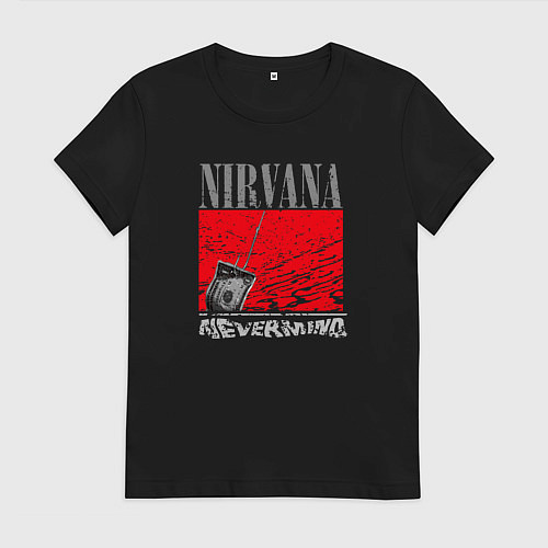 Женская футболка Нирвана невермайнд / Черный – фото 1