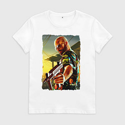 Футболка хлопковая женская Max Payne, цвет: белый
