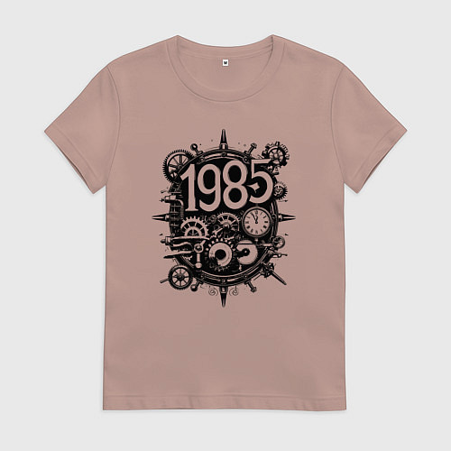 Женская футболка 1985 стимпанк / Пыльно-розовый – фото 1