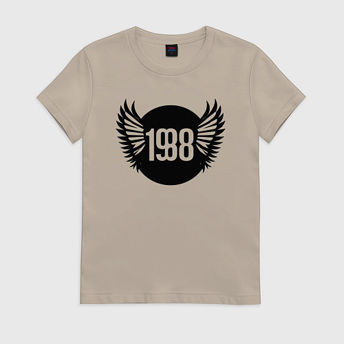 Женская футболка Крылатый 1988 / Миндальный – фото 1