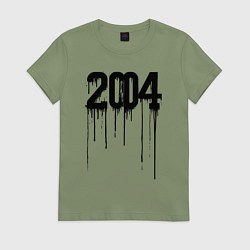 Футболка хлопковая женская Капающий 2004, цвет: авокадо