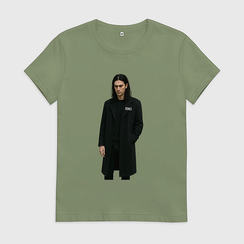 Женская футболка Задумчивый Bones / Авокадо – фото 1