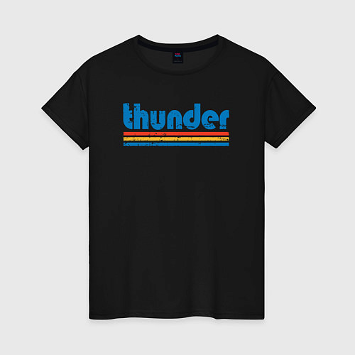 Женская футболка Thunder basketball / Черный – фото 1