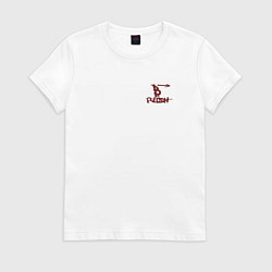 Футболка хлопковая женская Counter-Strike rush B meme, цвет: белый