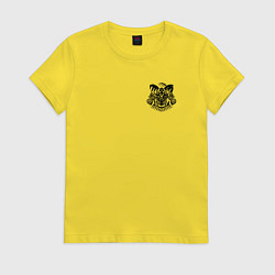 Футболка хлопковая женская Тогамэ арт - Ветролом, цвет: желтый