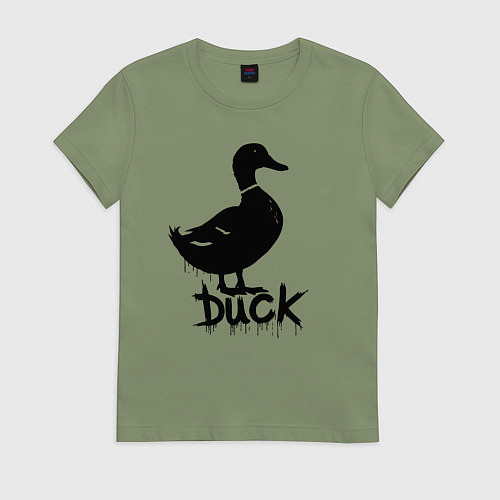 Женская футболка Граффити утка / Авокадо – фото 1