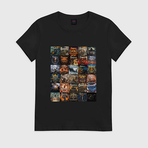 Женская футболка Sabaton - обложки / Черный – фото 1