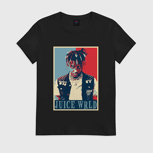 Женская футболка Rapper Juice WRLD / Черный – фото 1
