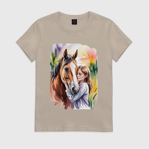 Женская футболка Доверие / Миндальный – фото 1