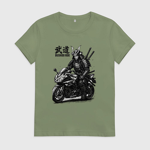 Женская футболка Bushido ride / Авокадо – фото 1
