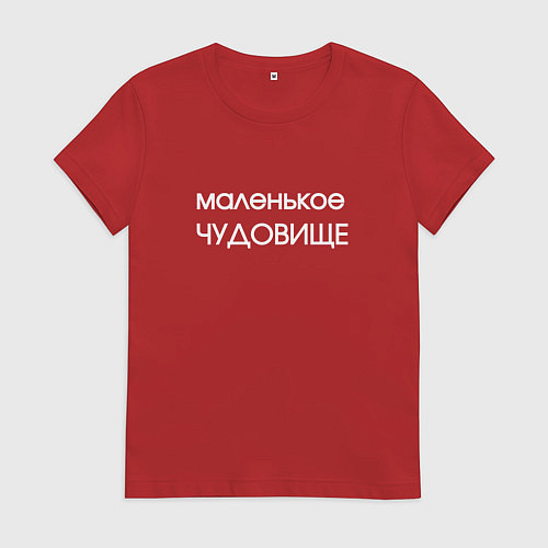 Женская футболка Маленькое чудовище / Красный – фото 1