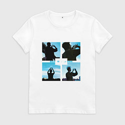 Футболка хлопковая женская Depeche Mode world in my eyes, цвет: белый