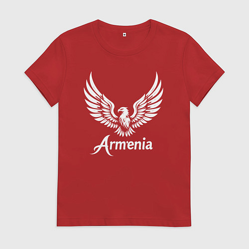 Женская футболка Гордый орел Армении / Красный – фото 1