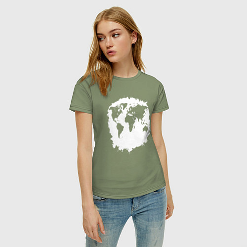 Женская футболка Тень Земли / Авокадо – фото 3