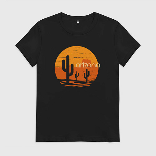 Женская футболка Аризона / Черный – фото 1