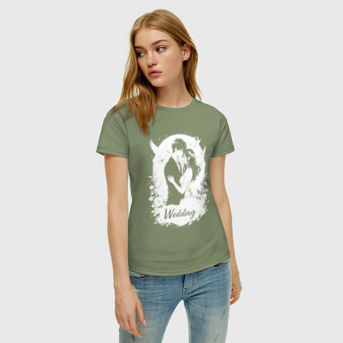 Женская футболка Свадьба в стиле аниме / Авокадо – фото 3