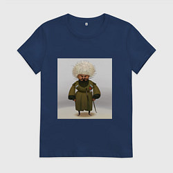 Футболка хлопковая женская Джигит, цвет: тёмно-синий