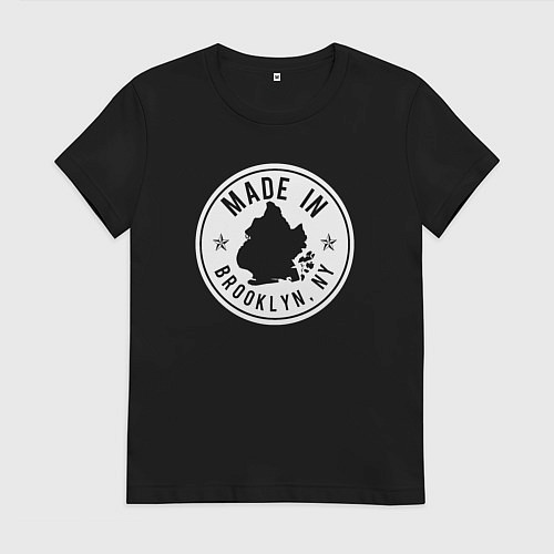 Женская футболка Сделано в Бруклине / Черный – фото 1