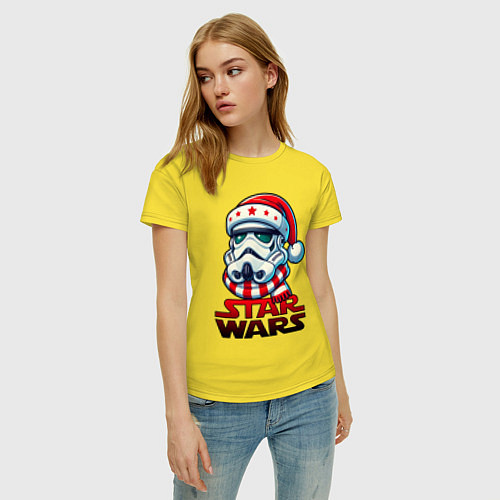 Женская футболка Stormtrooper new year / Желтый – фото 3