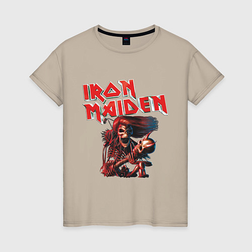 Женская футболка Iron Maiden / Миндальный – фото 1