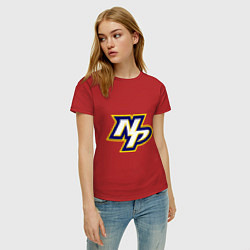 Футболка хлопковая женская HC Nashville Predators Short, цвет: красный — фото 2