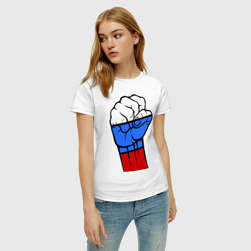 Женская футболка Русский дух / Белый – фото 3