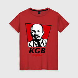Футболка хлопковая женская KGB: So Good, цвет: красный