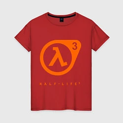 Футболка хлопковая женская Half-Life 3, цвет: красный
