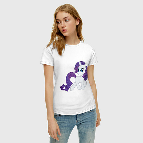 Женская футболка Пони Рарити / Белый – фото 3