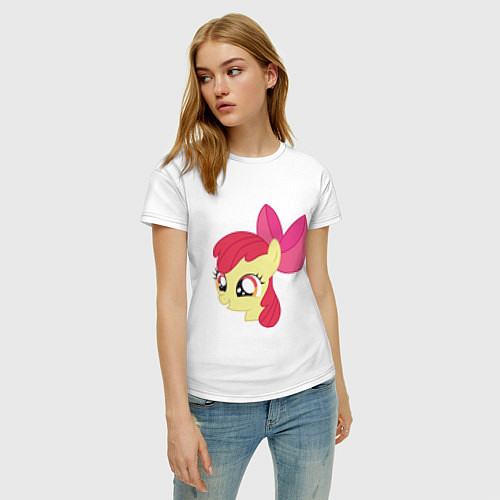 Женская футболка Пони Эппл Блум / Белый – фото 3