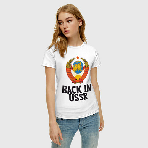 Женская футболка Back in USSR / Белый – фото 3