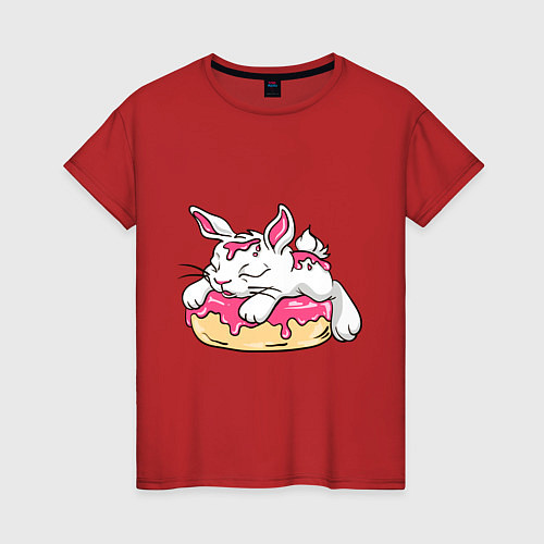 Женская футболка Зайка / Красный – фото 1