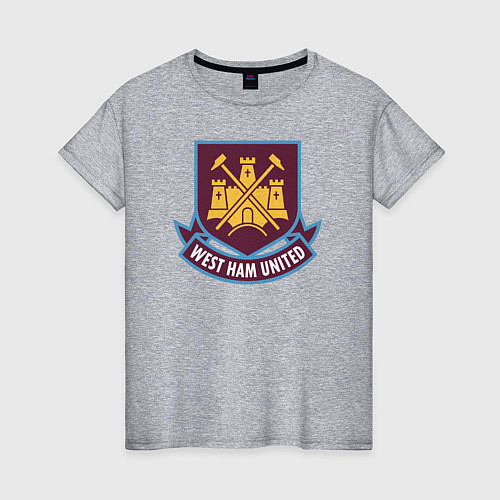 Женская футболка West Ham United FC / Меланж – фото 1