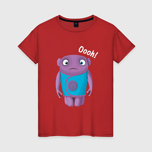 Женская футболка Oooh! / Красный – фото 1