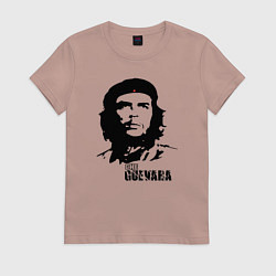 Футболка хлопковая женская Эрнесто Че Гевара, цвет: пыльно-розовый