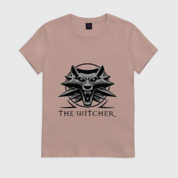 Футболка хлопковая женская The Witcher 3, цвет: пыльно-розовый